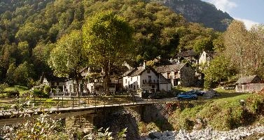 Foroglio in the Bavona valley, Swiss Canton of Ticino, null