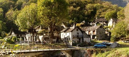 Foroglio in the Bavona valley, Swiss Canton of Ticino, null