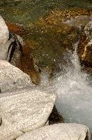 Rushing water in the Bavona valley, Swiss Canton of Ticino, null