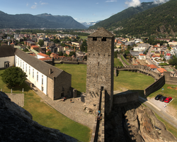The Castello Grande in Bellinzona, Ticino, bellinzona