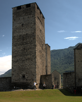 Tower of the Castello Grande in Bellinzona, Ticino, bellinzona