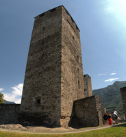 Tower of the Castello Grande in Bellinzona, Ticino, bellinzona