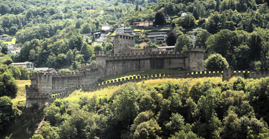 The Castello Montebello in Bellinzona, Ticino, bellinzona
