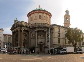 Chiesa Prepositurale di Santa Maria Immacolata delle Grazie in Bergamo, Lombardy, mediterranean, city, old, urban, town, europe, lombardy, italy, bergamo