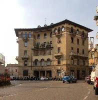 Building in Bergamo, mediterranean, city, old, urban, town, europe, lombardy, italy, bergamo