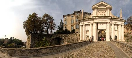 Porto san Giacomo in Bergamo, mediterranean, city, old, urban, town, europe, lombardy, italy, bergamo