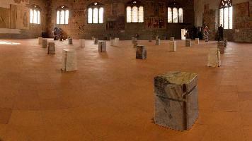 "And the Animals Were Sold", art installation in Bergamo, lombardy, city, urban, town, italy, bergamo, europe, mediterranean, old