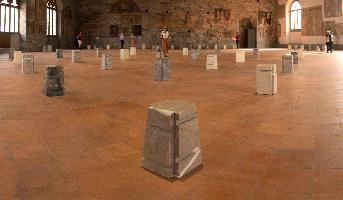 "And the Animals Were Sold", art installation in Bergamo, lombardy, city, urban, town, italy, bergamo, europe, mediterranean, old