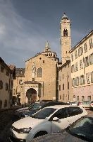 Church tower in Bergamo, Lombardy, mediterranean, city, old, urban, town, europe, lombardy, italy, bergamo