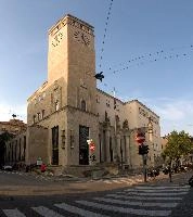 Poste e Telegrafi building in Bergamo, Lombardy, mediterranean, city, old, urban, town, europe, lombardy, italy, bergamo
