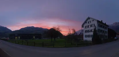 2018, sunset, swiss, red, sundown, agriculture, clouds, berschis, village, walenstadt, dusk, evening, sankt gallen, scenic, light, glow, sky, switzerland, meadow, street, atmospheric, outdoor