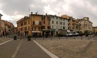 Buildings on the Piazzale Arnoldo in Brescia, Lombardy, brescia