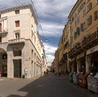 Alleyway and facade in Brescia, Lombardy, brescia