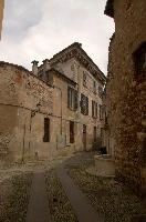 Alleyway and facade in Brescia, Lombardy, brescia