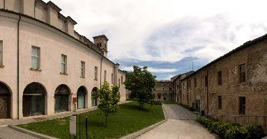 Courtyard in Brescia, Lombardy, brescia