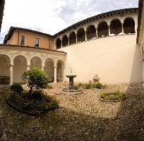 Courtyard in Brescia, Lombardy, brescia