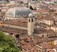 Church rooftop in Brescia, Lombardy, brescia