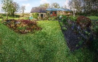 Informal garden of retirement home in rural Brittany, la chapelle-neuve, british, callac, expatriate, informal, country, cottage, beautiful, garden, picturesque, breton, cultivated, bretagne, rural, brittany, second, french, home, france, retirement