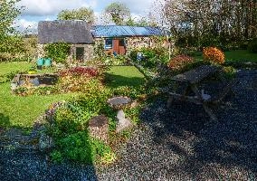 Informal garden of retirement home in rural Brittany, la chapelle-neuve, british, callac, expatriate, informal, country, cottage, beautiful, garden, picturesque, breton, cultivated, bretagne, rural, brittany, second, french, home, france, retirement