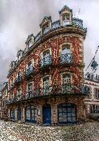 Buildings in the port city of Morlaix, Brittany, city, rainy, port, dully, morlaix, french, building, breton, urban, architecture, architecture, street, granite, cityscape, ornate, stone, urban, cloudy, brittany, city, grey, france, town, daylight