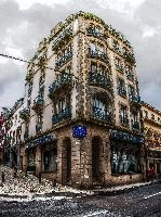 Buildings in the port city of Morlaix, Brittany, city, rainy, port, dully, morlaix, french, building, breton, urban, architecture, architecture, street, granite, cityscape, ornate, stone, urban, cloudy, brittany, city, grey, france, town, daylight
