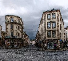 Buildings in the port city of Morlaix, Brittany, city, rainy, port, dully, morlaix, french, building, breton, urban, architecture, architecture, street, granite, cityscape, ornate, stone, urban, cloudy, brittany, city, grey, france, town, daylight