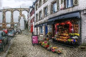 Error getting EXIF data, stone, city, morlaix, urban, bridge, architecture, brittany, town, france, street, granite, tourism, french, outdoor, shop, flowers, port, building, viaduct, breton, overcast, florist