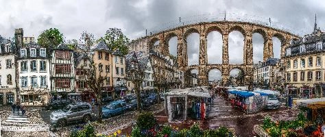 Morlaix Viaduct in Bretagne, bretagne