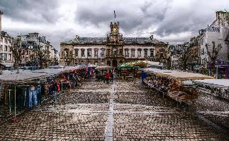Market in Morlaix, Bretagne, bretagne