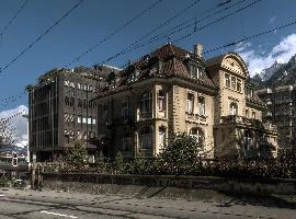 Chur, graubünden, building, rhine, swiss, house, switzerland, graubuenden, grand, schweiz, building, mountains, ornate, stone, street, valley, town, home, wealthy, centre, tramlines
