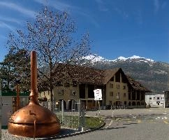 Calanda Brewery, Chur, chur, food, graubünden, copper, switzerland, calanda, graubuenden, drink, schweiz, swiss, spring, manufacture, urban, town, industry, vessel, beer, brewing, alps, mountains
