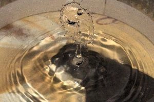 Water Drop, drops, water, dish, flash, splash, high-speed