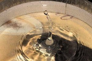 Water Drop, drops, water, dish, flash, splash, high-speed
