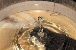 Water Drop, drops, water, dish, flash, splash, high-speed