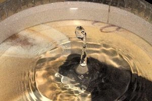 Water Drop, drops, water, dish, flash, splash, high-speed