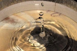 Water Drop, drops, water, dish, flash, splash, high-speed