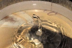 Water Drop, drops, water, dish, flash, splash, high-speed