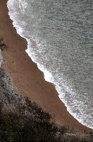 Beach seen from Golden Cap, Dorset, europe, britain, dorset, golden, cap, coast, sea, beach, surf, waves, water, sand