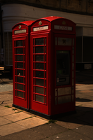 Cash machine built into telephone box in Bath, england