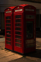 Cash machine built into telephone box in Bath, england
