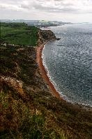 Beach seen from Golden Cap, Dorset, null