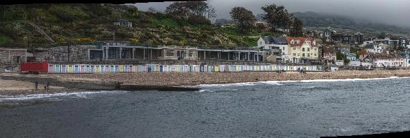 Beach front in Lyme Regis, Dorset, null