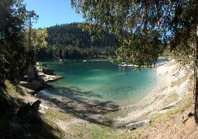 Caumasee, Grisons, cauma, alpine, alps, grisons, turquoise, outdoors, park, lake, switzerland, beach, caumasee, summer, rees, water, tourism, opal, resort, blue sky, sunshine, forest, mountains, graubünden, aquamarine, teal, scenic, scenery