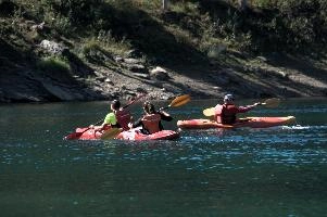 Canoeing on the Caumasee, null