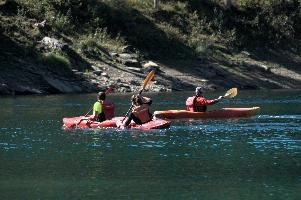 Canoeing on the Caumasee, null