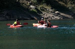 Canoes on Caumasee, null