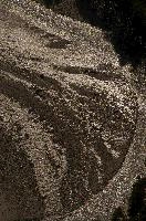 Dendritic rivulets of water dividing on shingle bed in the Rhine gorge, Switzerland, shingle, dendritic, flow, rivulets, delta, reflection, walking, pattern, outdoors, ruinaulta, autumn, gorge, flims, river, grisons, rhine, switzerland, water, europe, spread