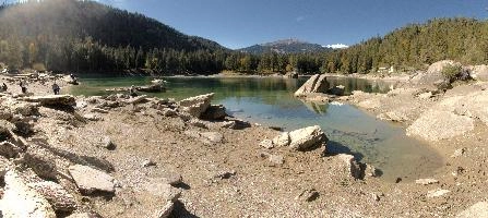 Caumasee, alps, aquamarine, cauma, caumasee, forest, flims, europe, water, switzerland, pines, grisons, clear, fresh, reflection, teal, lake, sunshine, autumn