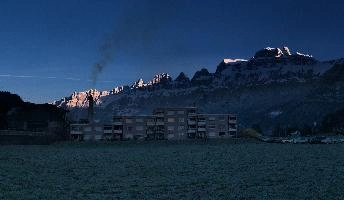 CHurfirsten at Dawn, Flums, walenstadt, glow, alps, mountains, flums, schweiz, churfirsten, dawn