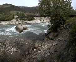 Bridge over the Ticino, Switzerland, flums, grisons, alps, footbridge, river, ticino, swizterland, mountains, europe, giubiasco, bridge, torrent